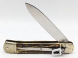 Robt Klass Kissing Crane Stag Leverlock Knife