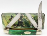Remington Smooth Green Bone Stockman Knife w/ Box