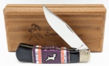 Ltd Queen Cut Brian Yellowhorse Custom Inlay Knife