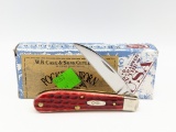 2009 Case XX Old Red Jig Bone Swayback Gent Knife