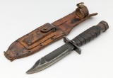 US Camillus Pilots Survival Knife w/ Sheath