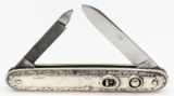 Vtg Schrade Cut Co 2 Blade Sterling Switchblade