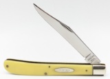 1971 Case XX Synth Yellow Slimline Trapper Knife