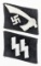 WW2 German Waffen SS Gebirgs Div Collar Tabs