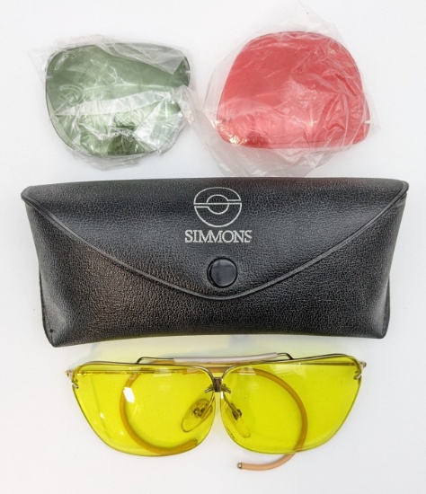 Vintage Simmons Shooting Glasses w/ Case