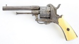 Antique Belgian Engraved 9mm Pinfire Revolver