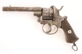 Antique French Lafauchaux 9mm Pinfire Revolver