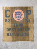Large Canvas 827th Tank Destroyer Battalion Banner