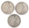 1900-S, 1901-S, & 1902 Morgan Silver Dollars