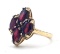Ladies 14K Yellow Gold Garnet Cocktail Ring
