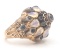 Vintage 18K Yellow Gold Sapphire & Opal Ring