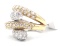 18K White & Yellow Gold Diamond Cocktail Ring