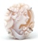 Amedeo Sterling Silver Carved Cameo Ring
