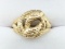 14K Yellow Gold Snake Ring
