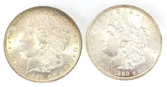 1890-O & 1890-S Morgan Silver Dollars
