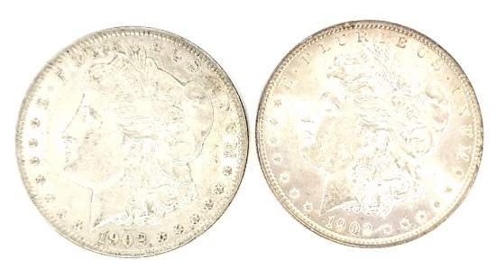 1902 & 1902-O Morgan Silver Dollars