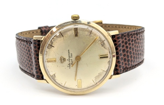 Men's 14K Gold Jules Jurgensen Wristwatch