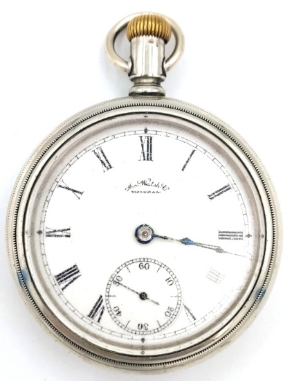 Waltham Grade No. 1 Open Face Pocket Watch