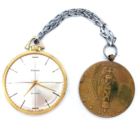 U.S.S.R Raketa 23 Jewel Open Face Pocket Watch