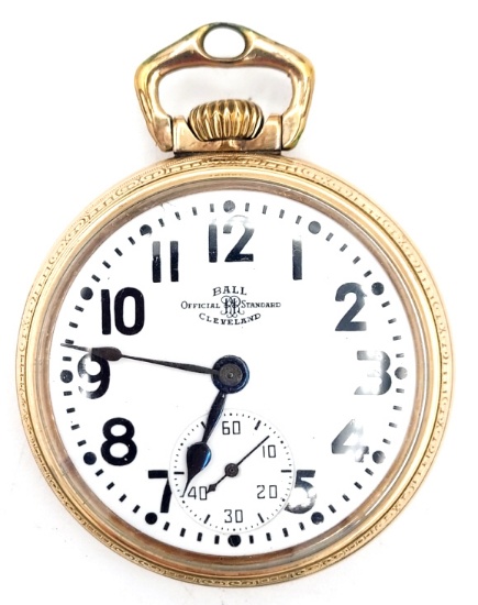 Ball-Hamilton 999P Open Face Pocket Watch