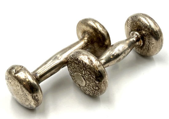 Sterling Silver Vintage Baby Rattles