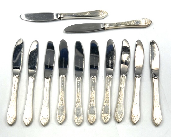 Sterling Silver Steiff Butter Knives, Set of 12
