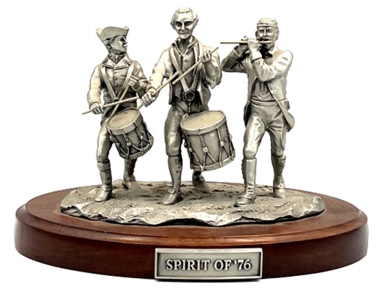 Danbury Mint "Spirt of '76" Pewter Sculpture