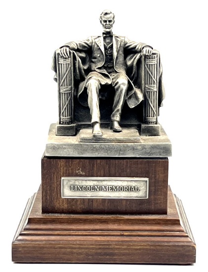 Danbury Mint Pewter Lincoln Memorial Sculpture