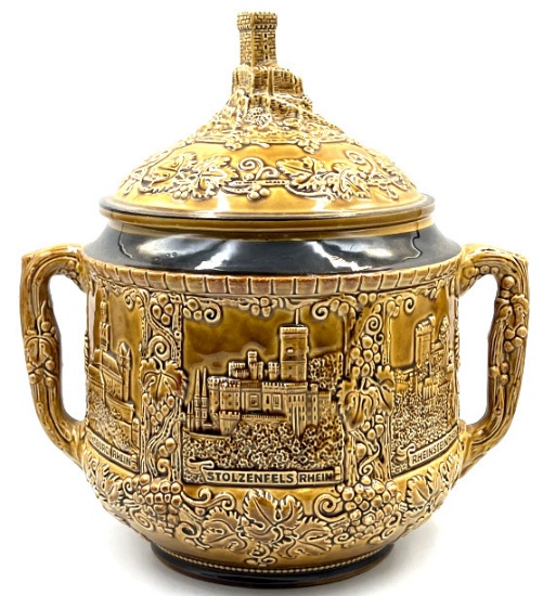Marzi Remy Pottery Cider Wine Lidded Punch Bowl