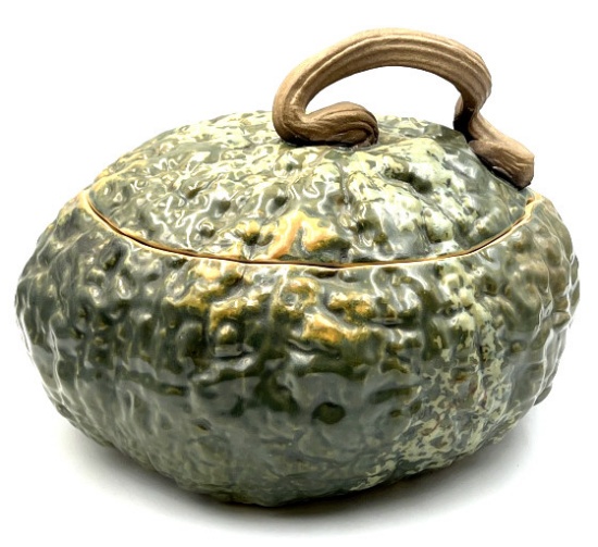 2001 Patricia Garrett Pottery Pumpkin Serving Bowl
