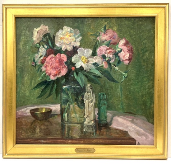 Carl C. Graf Still Life Oil on Board Painting