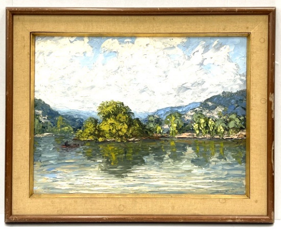 Dan Burt Landscape Oil on Canvas Painting