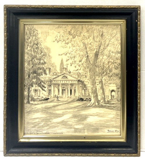 Fedrick Polley Graphite on Paper Thomas Jefferson