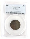 1828 U.S. Classic Head Type Half Cent PCGS XF 40