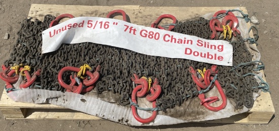 Unused 5/16Ó 7Õ G80 Chain Sling Double