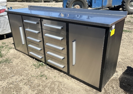 Steelman 7Õ 10-Drawer Stainless Steel
