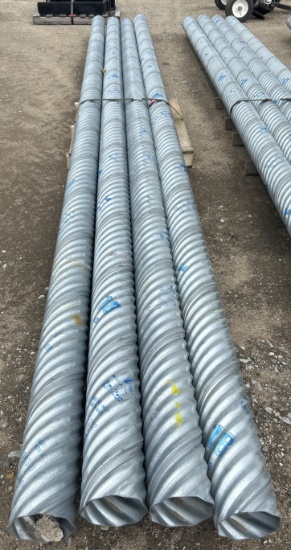 4- Galvanized Culvert Pipe 20ÕLx7"W