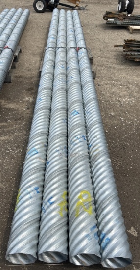4- Galvanized Culvert Pipe 20ÕLx7"W