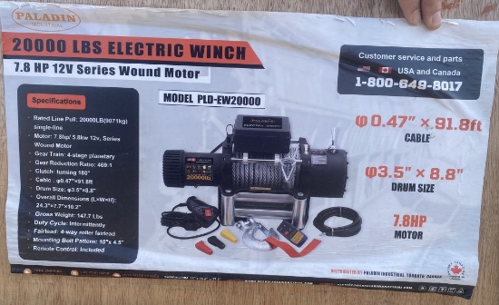 Paladin 20000 lb Electric Winch