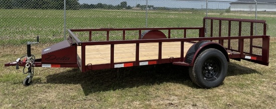Brand New 2024 Delta 12Õ Utility Trailer