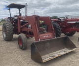 Mount-O-Matic Loader w/ 84Ó Bucket, Gas Engine, 3pt, PTO, Reads 6551.7 hour