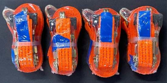 Brand New ZYM 1.5"x27' Ratchet Straps