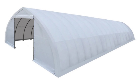 TMG 30'x80' PE Fabric Peak Ceiling Storage Shelter