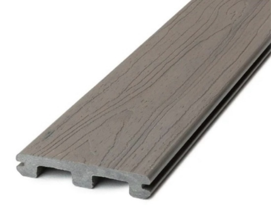 Tropics TG2 Slotted Composite Decking, 5/4" x 6" x 16', TIDAL GREY