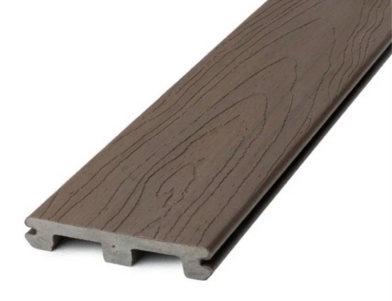 Tropics TG2 Solid Edge Composite Decking, 5/4" x 6" x 8', HANA BROWN