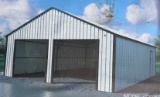 25'x33' Double Garage Metal Shed