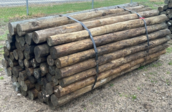 7Lx4"D Treated Posts, 60 Posts