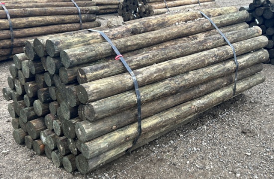 7Lx4"D Treated Posts, 60 Posts