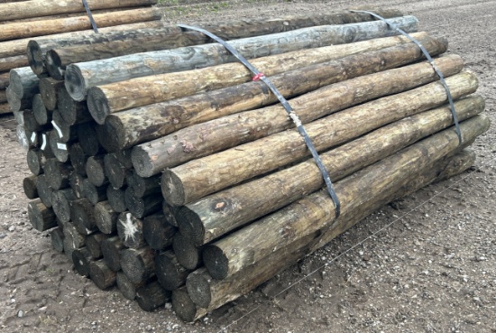 7Lx4"D Treated Posts, 60 Posts