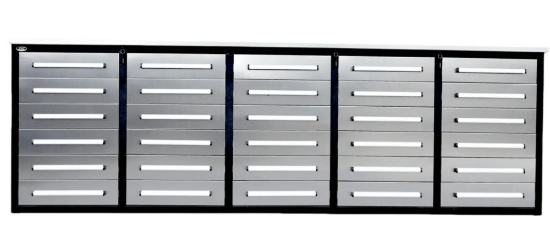 Chery 10' 30 Drawer Stainless Steel Workbench